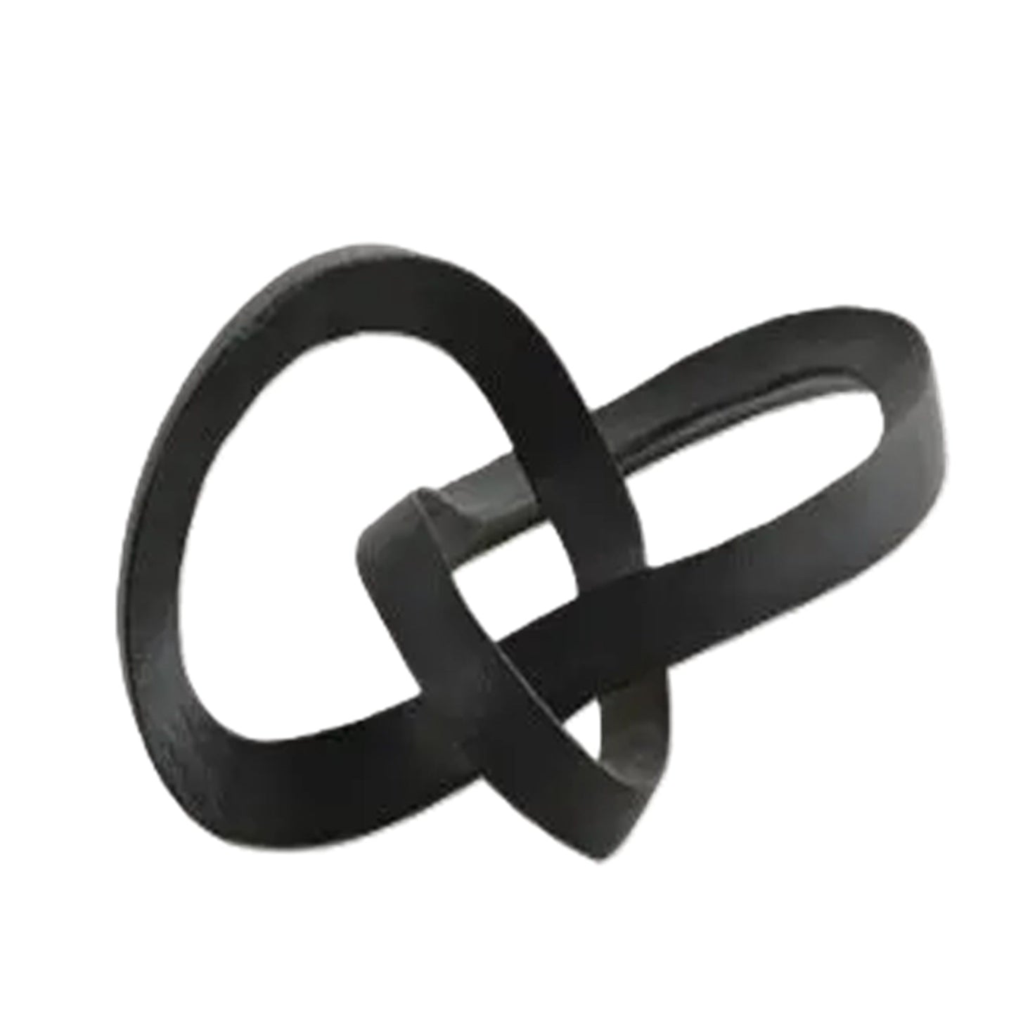 Abstract  Interlinked Sculpture | Black Modern Art Décor