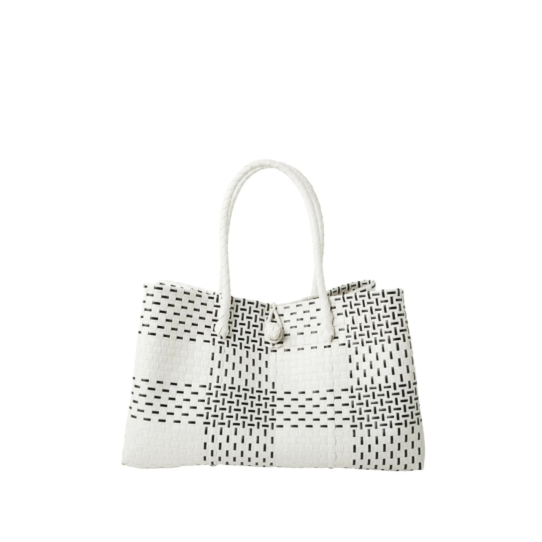 The Midi Piper Handwoven Tote · Recycled Plastic
