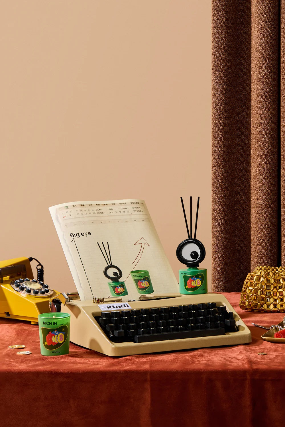Big Eye Scented Candle & Fragrance Diffuser - Rich in (Woody)