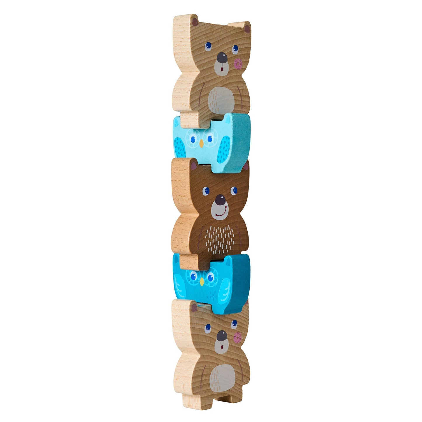 Forest Friends Wooden Stacker - Montessori Animal Blocks