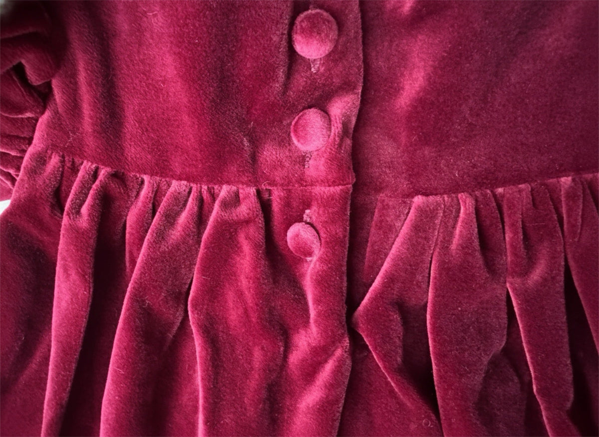Rosemoor Dress |  Winterberry Red  Cotton Velvet