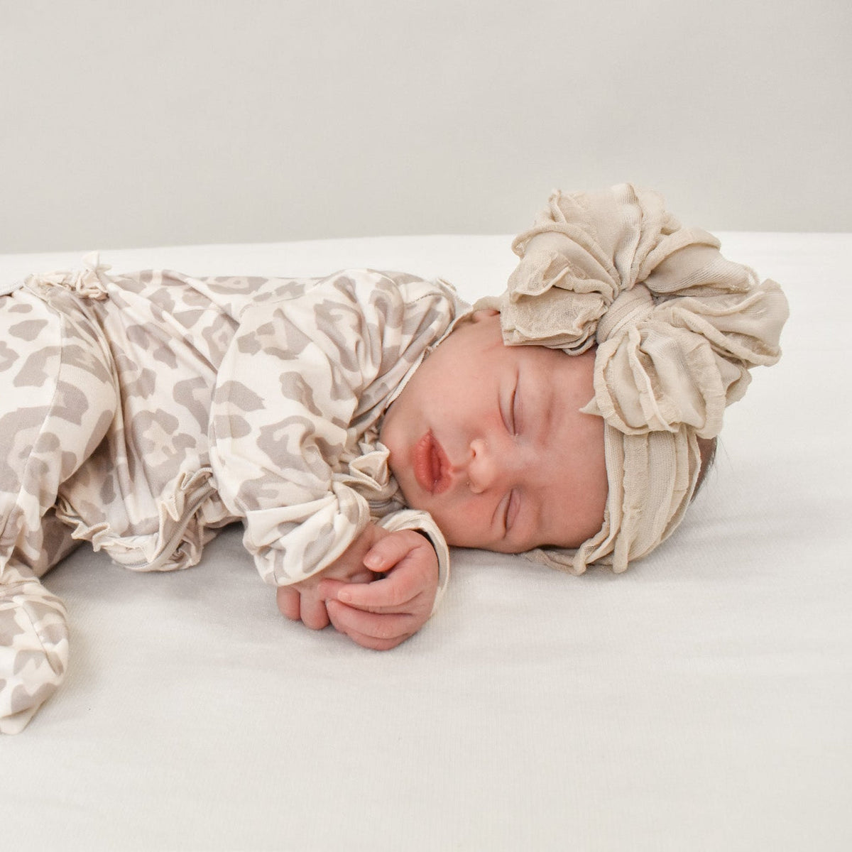 Ruffled Headband- Champagne