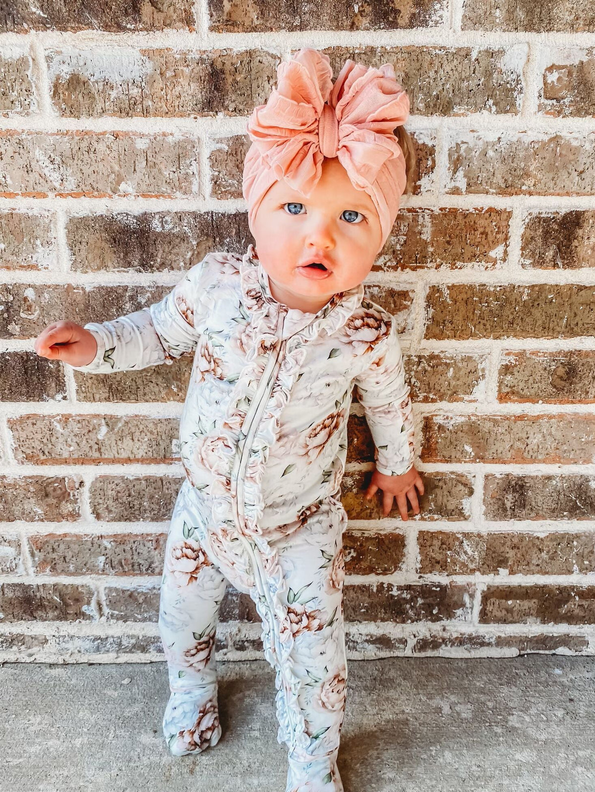 Floral Dreams | Two-Way Zip Footie