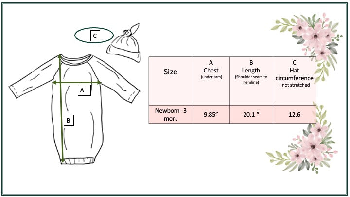 Teddy Bear Baby Gown