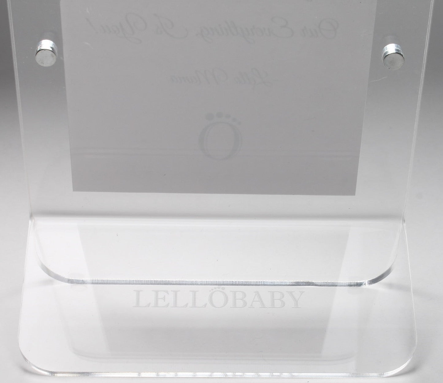 LELLOBABY™ - Acrylic Picture Frame Double Clear (For 4" x 6" Vertical Photos)