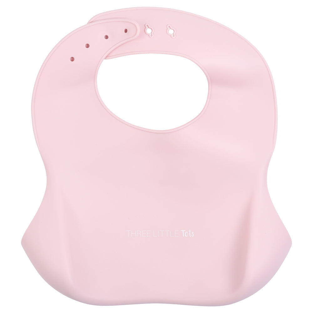Ballet Pink Silicone Bib