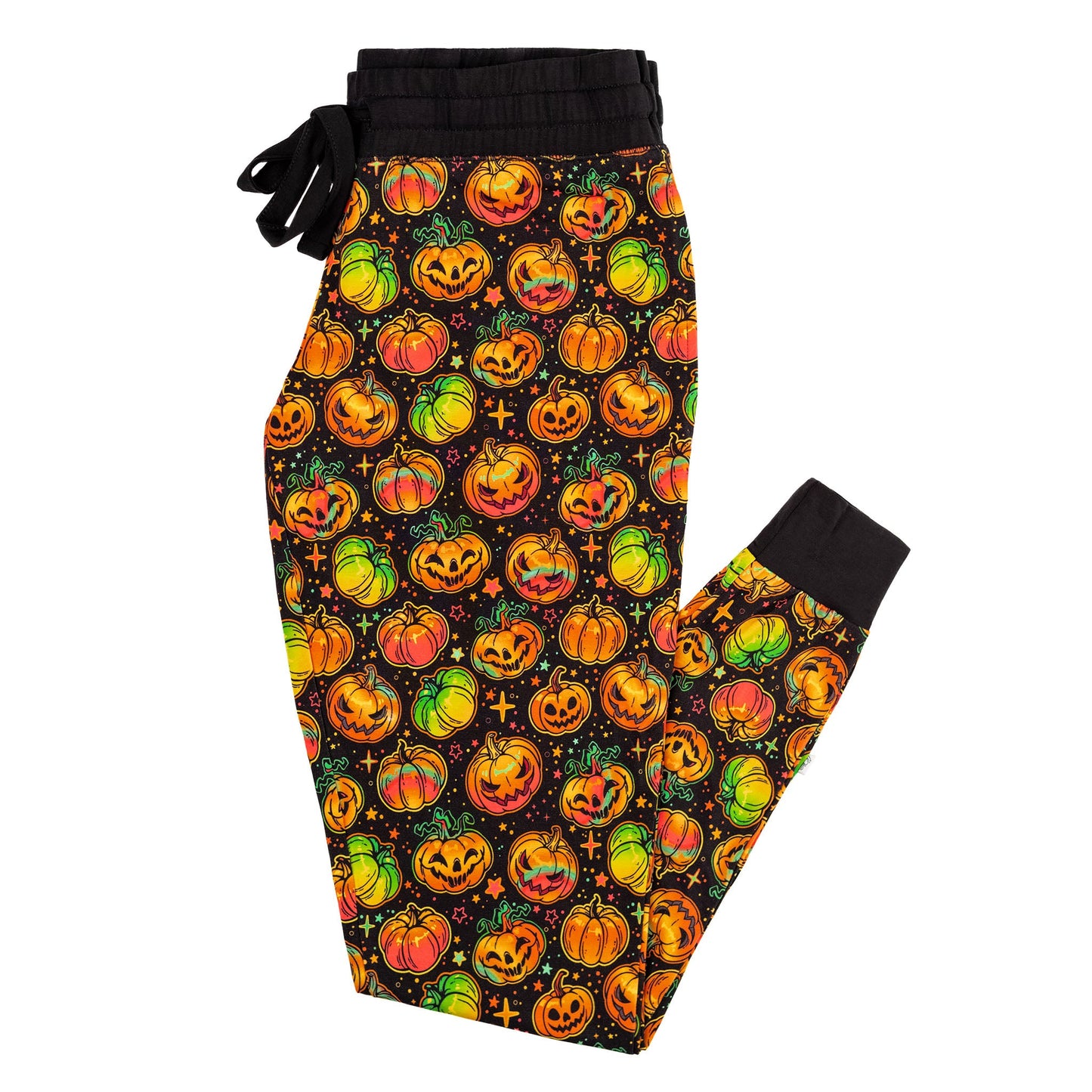 Halloween | Spooky Pumpkins | Women's Bamboo Jogger Pajama Pants