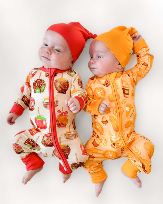 Apple Red | Bamboo Newborn Baby Knotted Hat