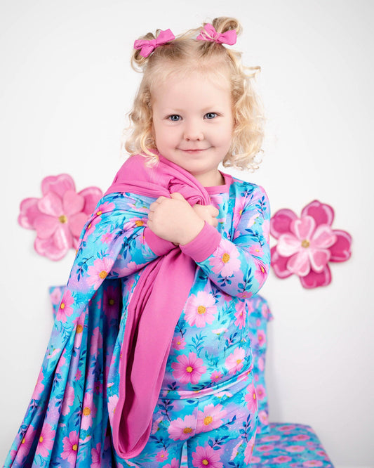 Dreamy Cosmos | Double Layer Bamboo Toddler Blanket
