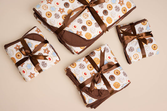 Cookie Swap | Mini Quilted Bamboo Baby Blanket