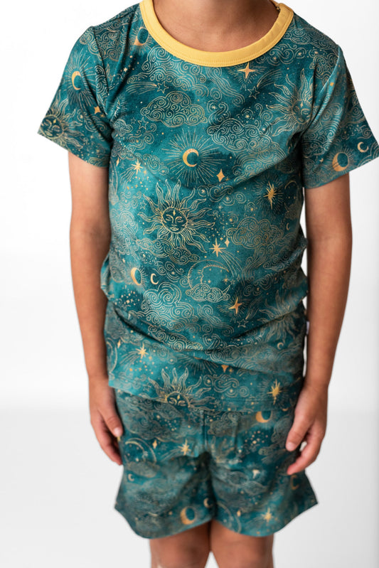 Dreamy Skies | Two-Piece Bamboo Short Sleeve Toddler & Kids Apparel Set