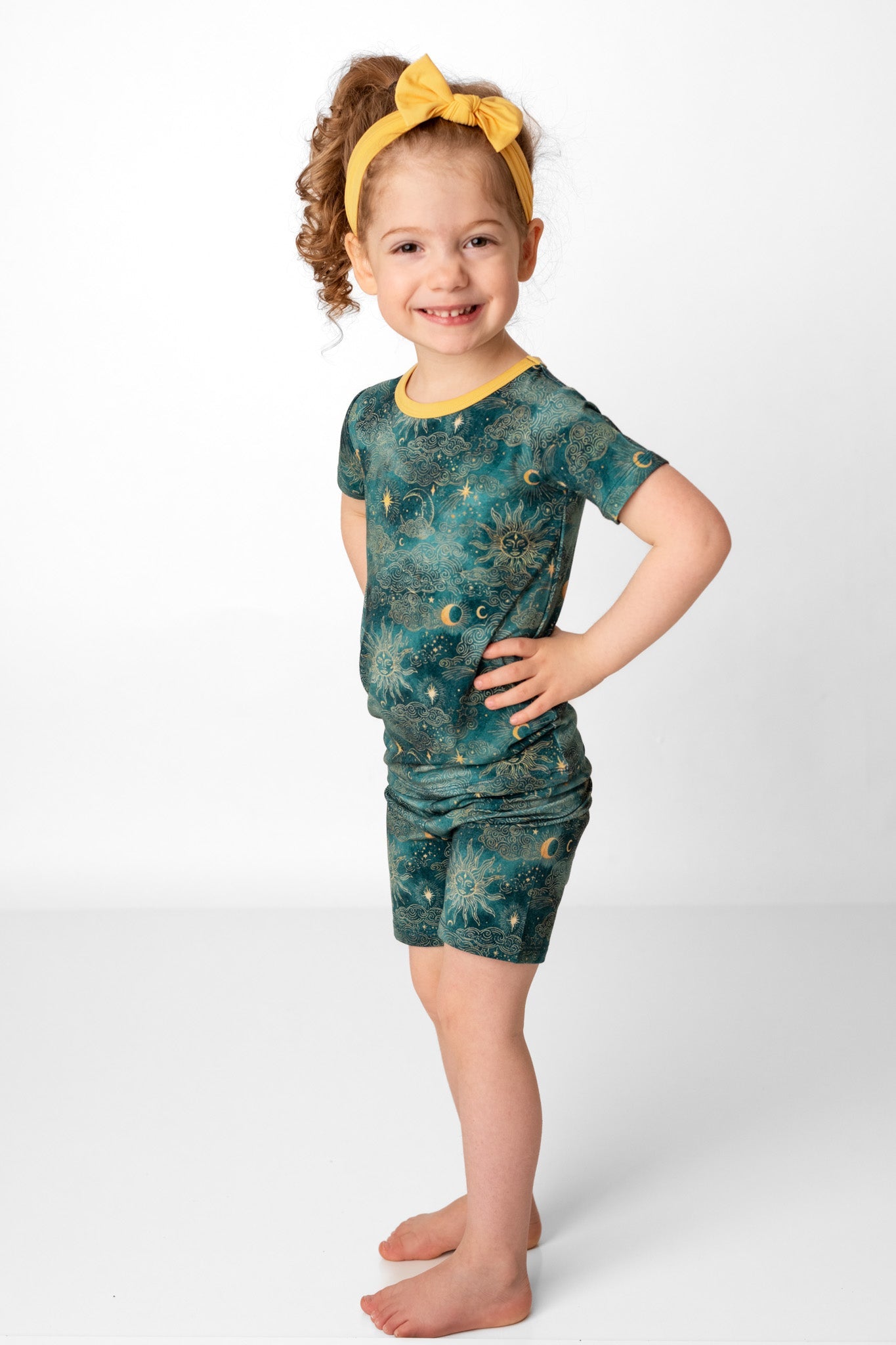 Dreamy Skies | Two-Piece Bamboo Short Sleeve Toddler & Kids Apparel Set
