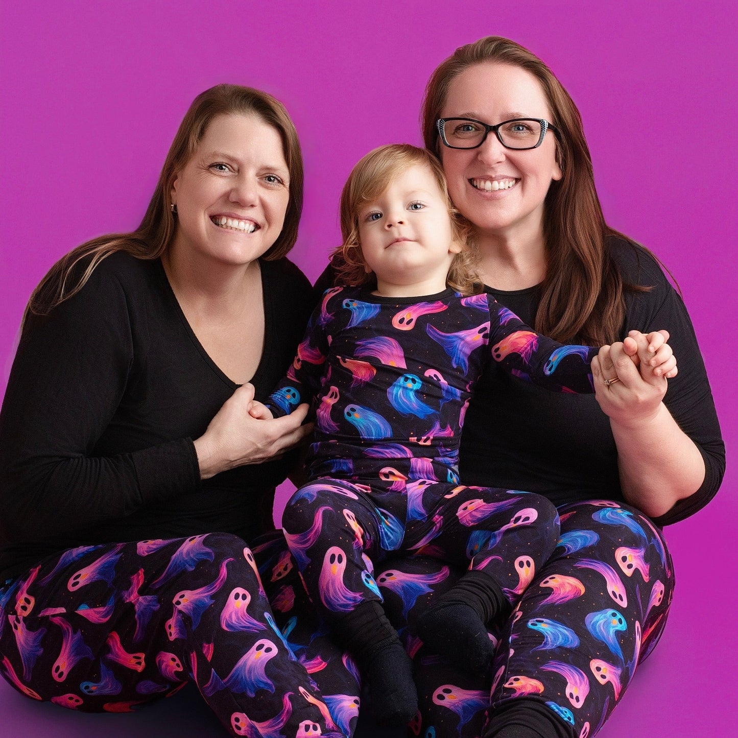 Halloween | Whirling Ghosts | Two-Piece Bamboo Long Sleeve Toddler & Kids Pajamas
