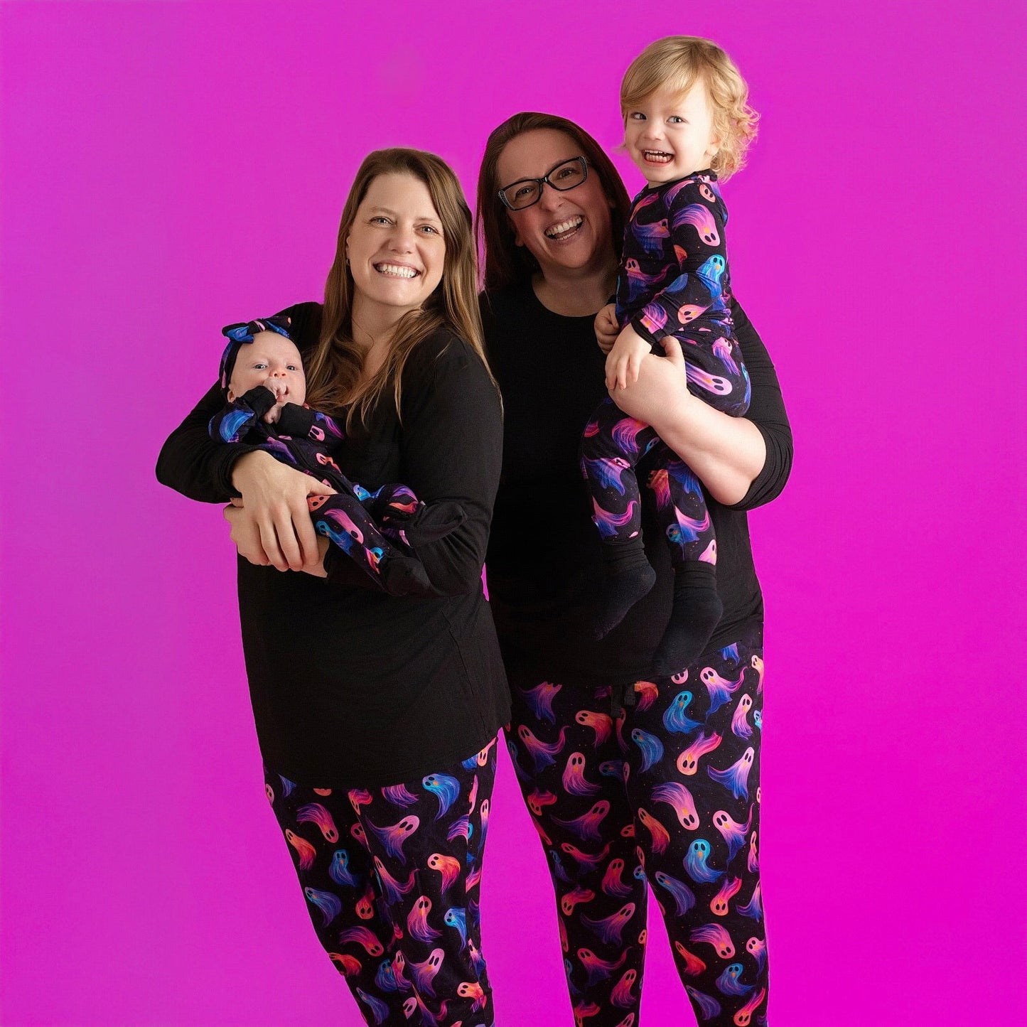 Halloween | Whirling Ghosts | Two-Piece Bamboo Long Sleeve Toddler & Kids Pajamas
