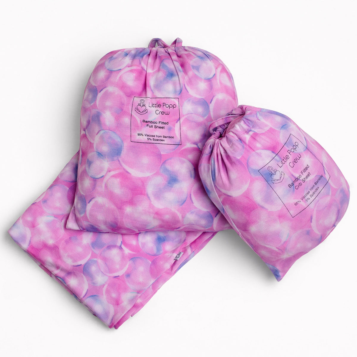 Wicked Cute | Bubbles | Bamboo Full Fitted Sheet