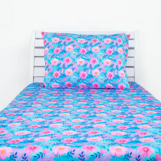 Dreamy Cosmos | Twin Sheet & Two Pillowcase Set