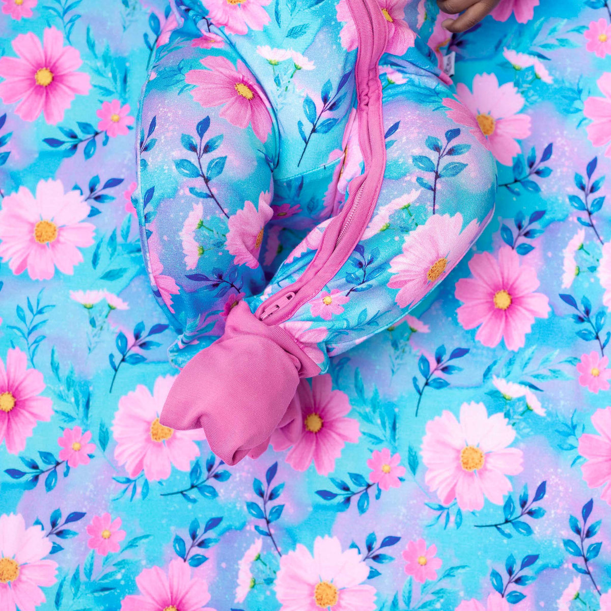 Dreamy Cosmos | Convertible Bamboo Zipper Baby Pajamas