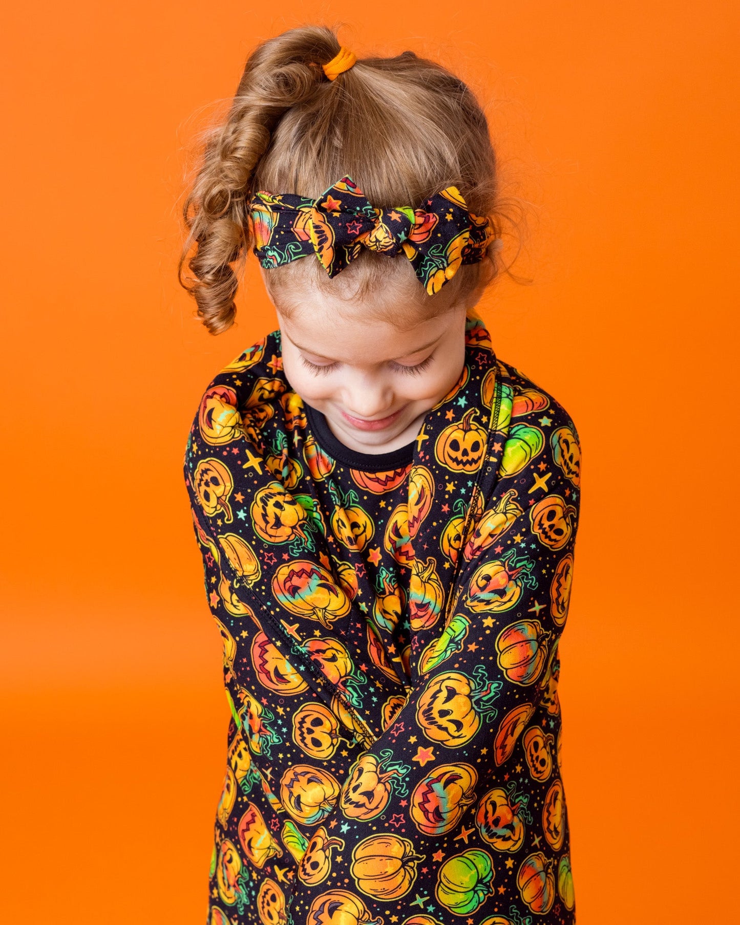 Halloween | Spooky Pumpkins | Bamboo Headband Bow