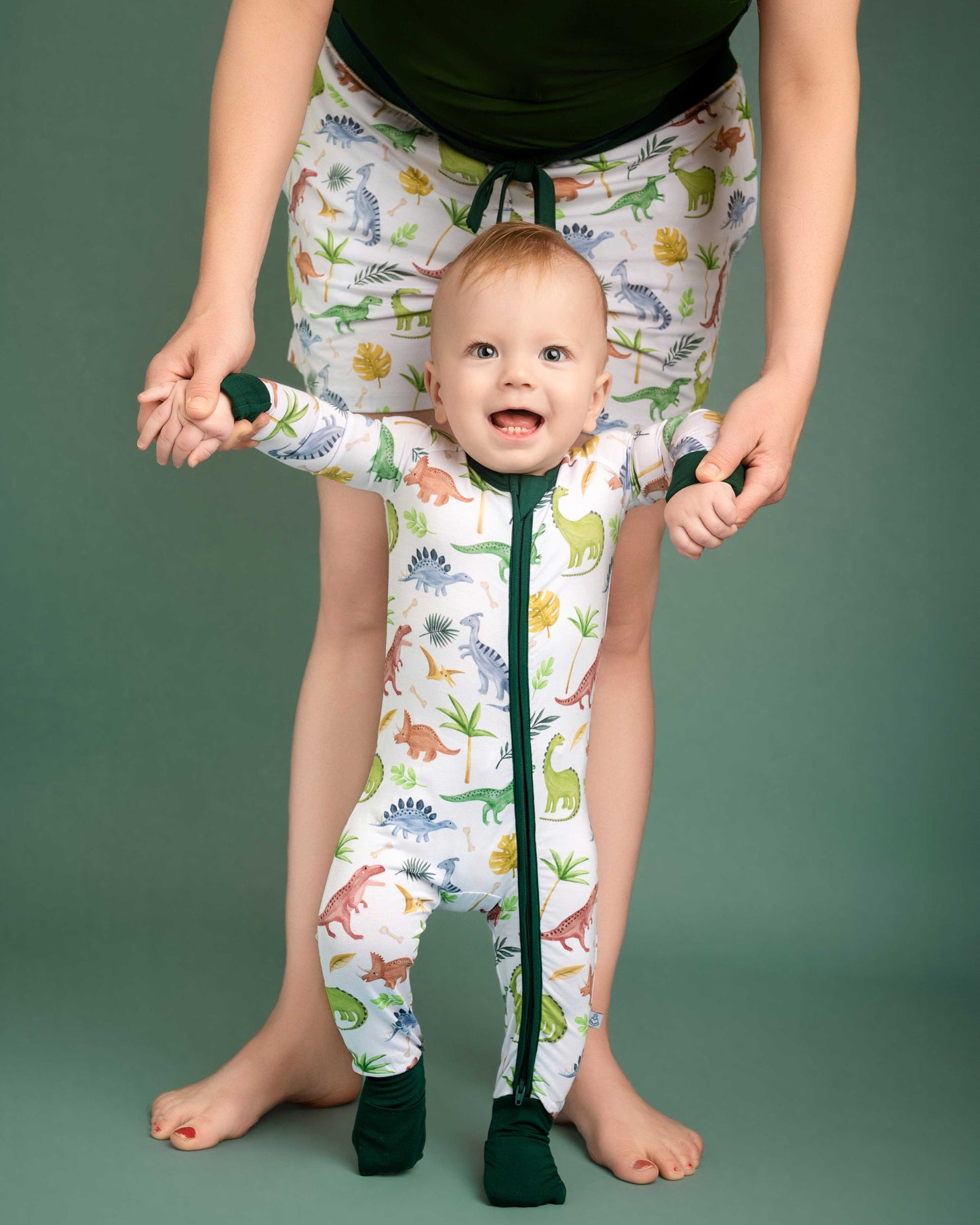 Dinosaur Land | Women's Bamboo Pajama Shorts