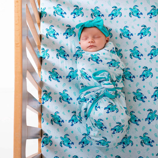 Sea Turtles | Bamboo Crib Sheet