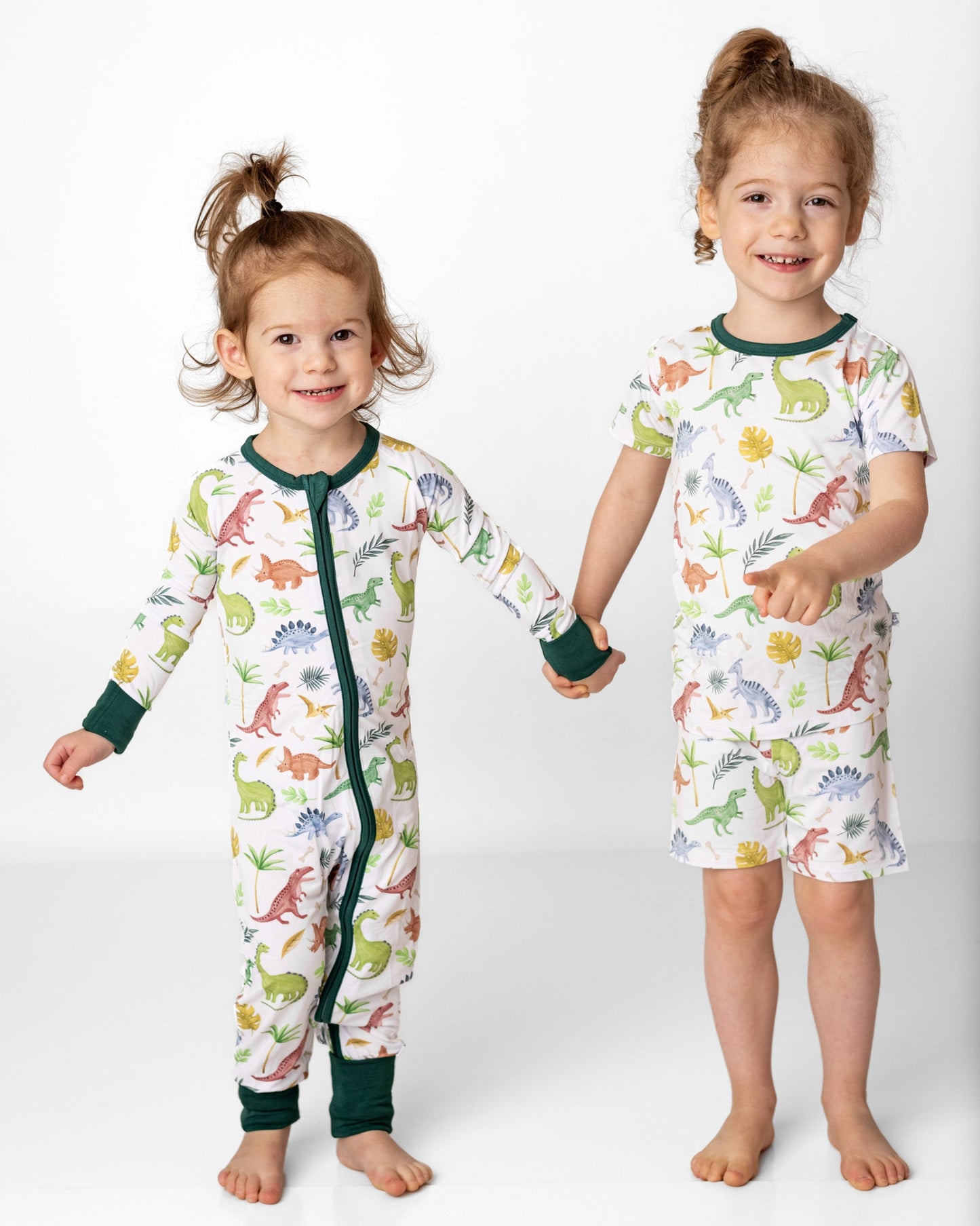 Dinosaur Land | Two-Piece Bamboo Short Sleeve Toddler & Kids Apparel Set