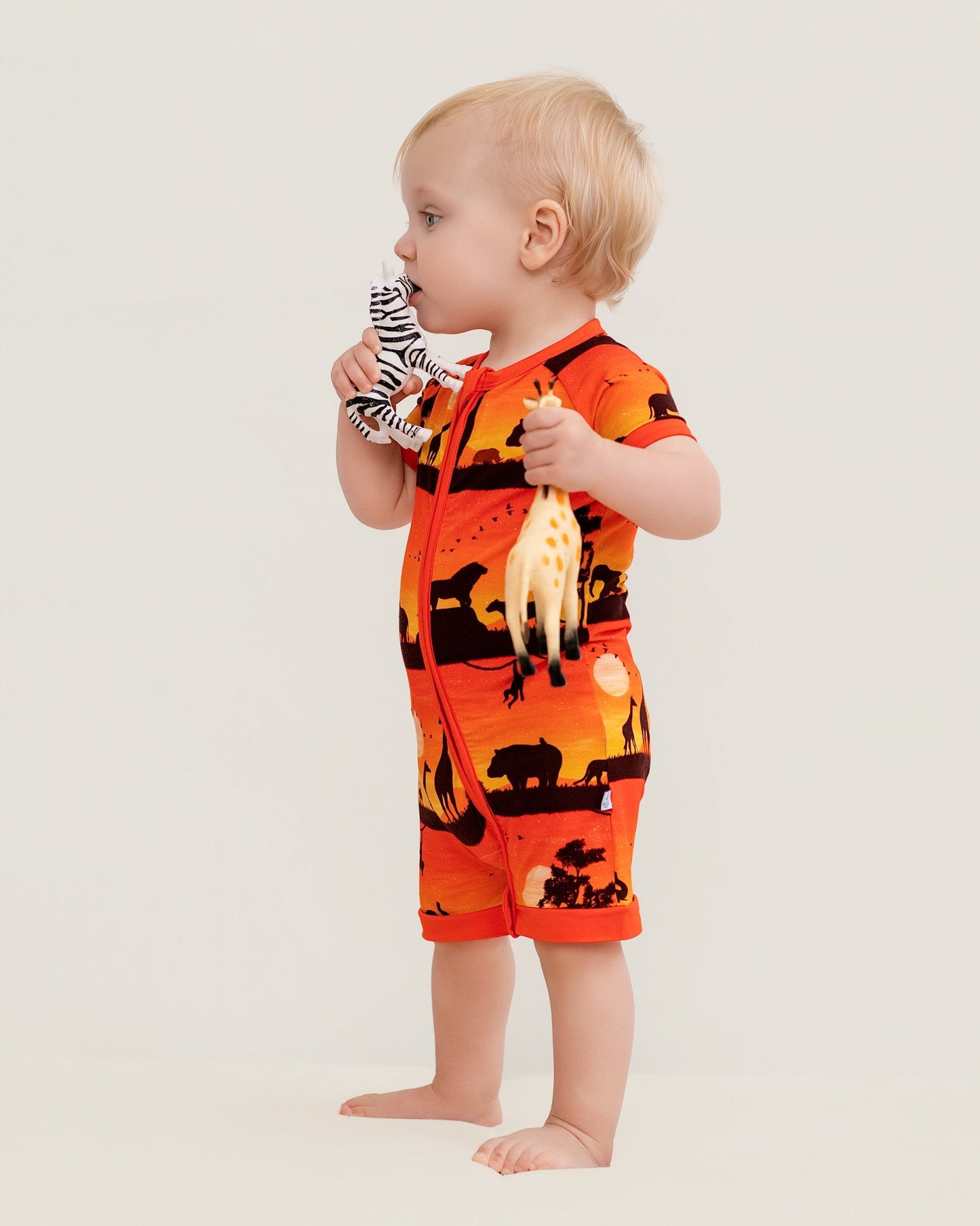 Sunset Safari | Bamboo Shorty Romper