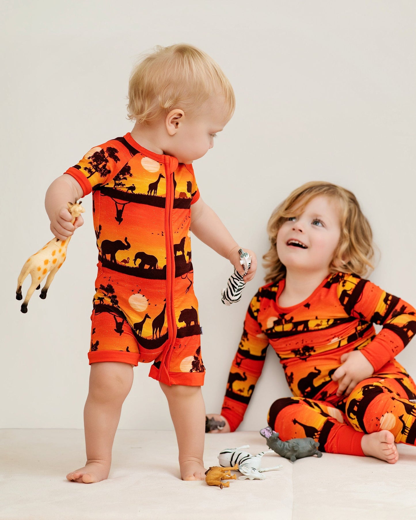 Sunset Safari | Bamboo Shorty Romper