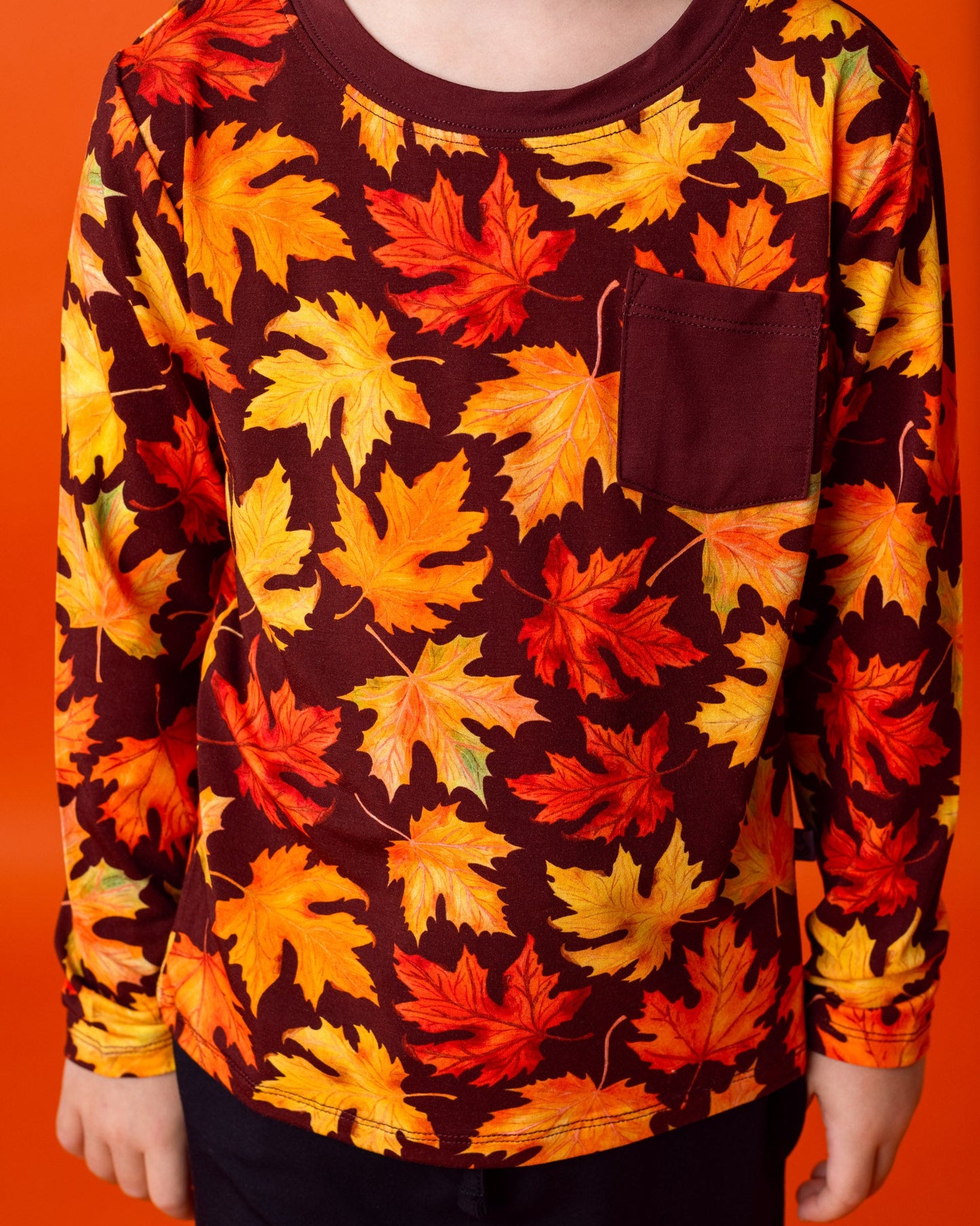 Autumn Leaves | Bamboo Toddler & Kids Pocket T-Shirt