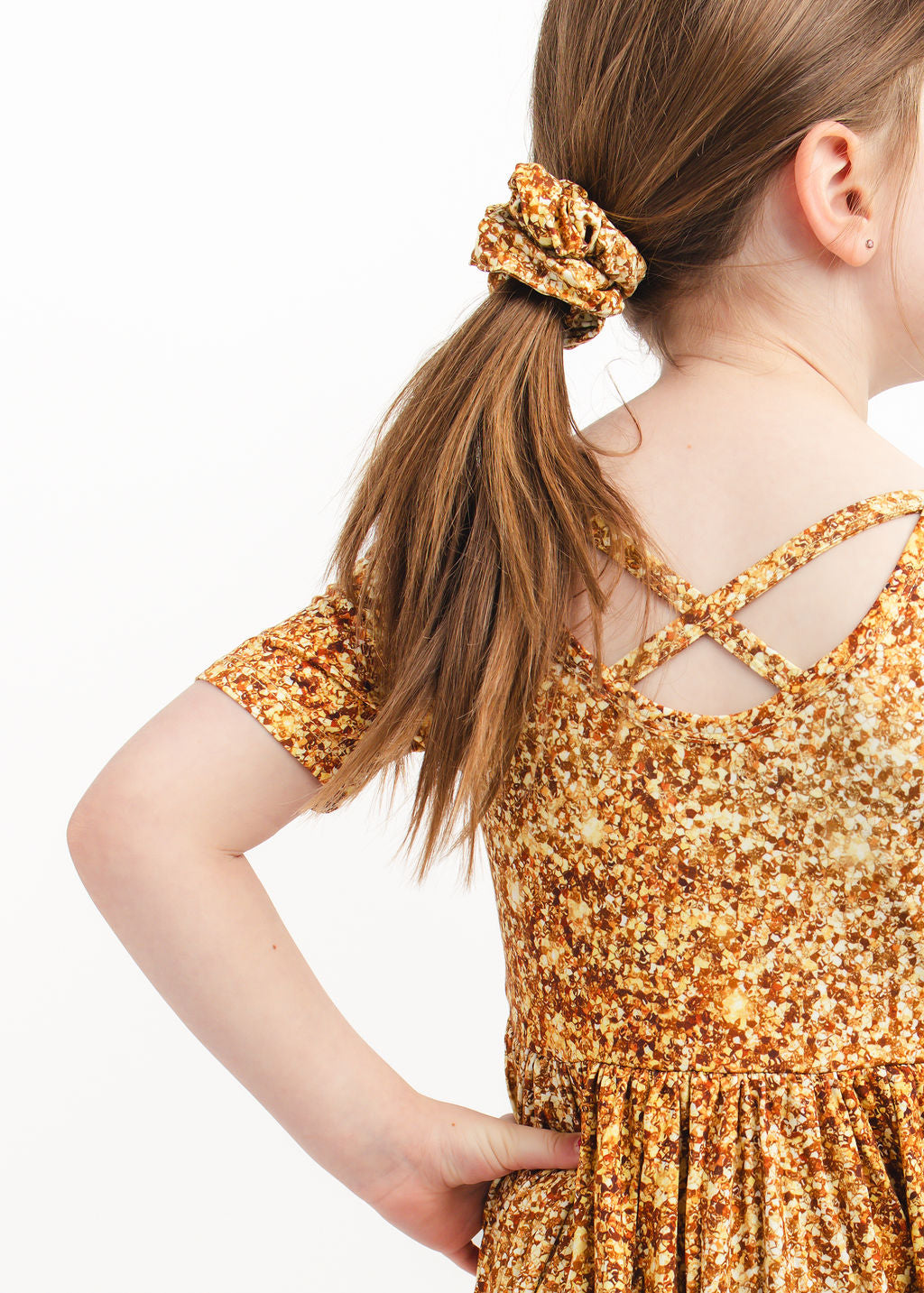Gold Shimmer | Bamboo Scrunchie