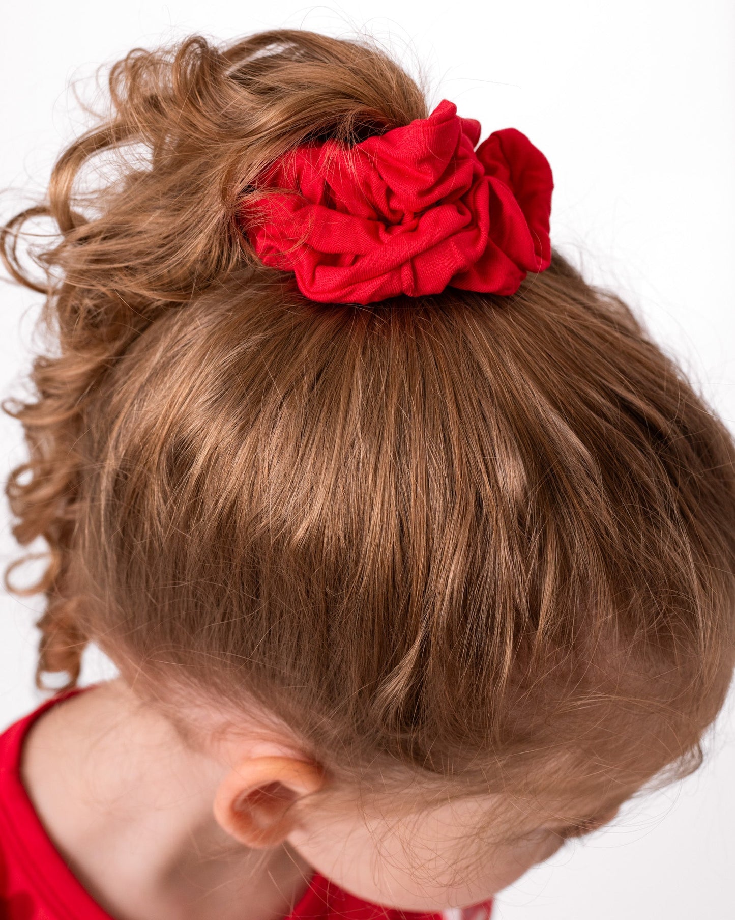 Ruby Red | Bamboo Scrunchie