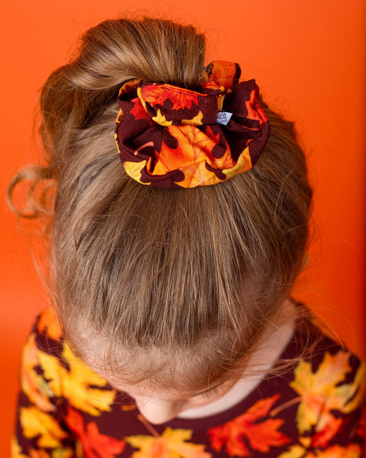 Autumn Leaves | Bamboo Scrunchie
