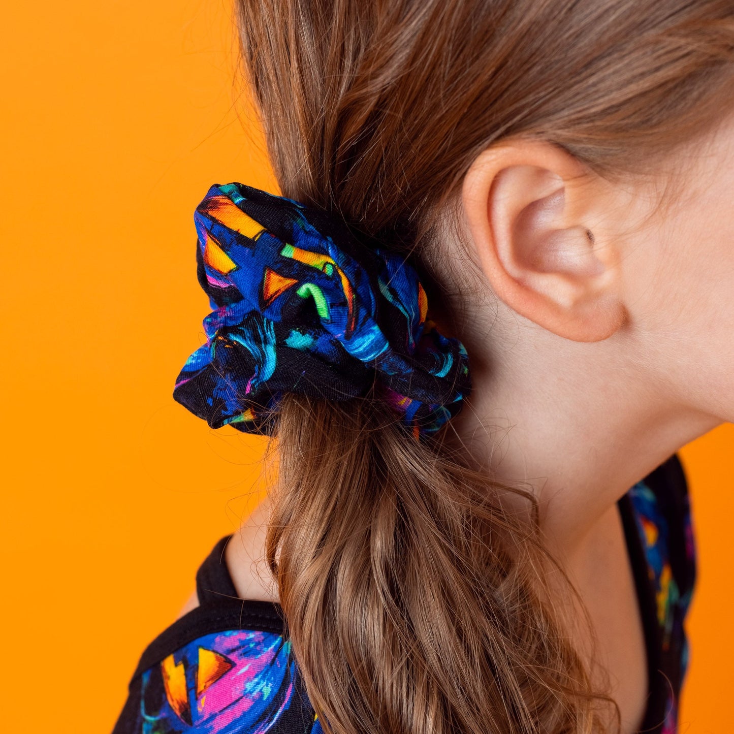 Halloween | Jack-O’-Lanterns | Bamboo Scrunchie