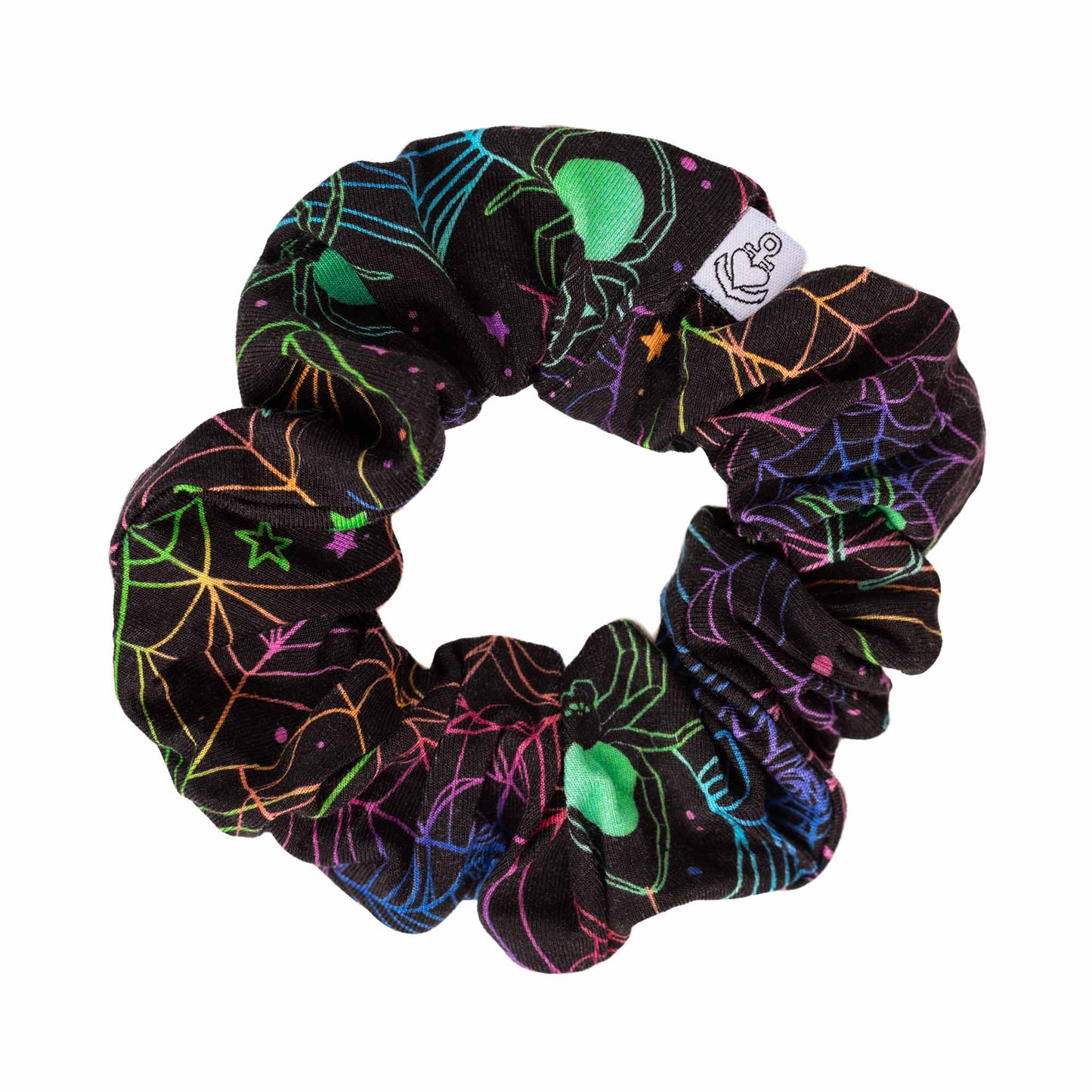 Halloween | Spooky Webs | Bamboo Scrunchie