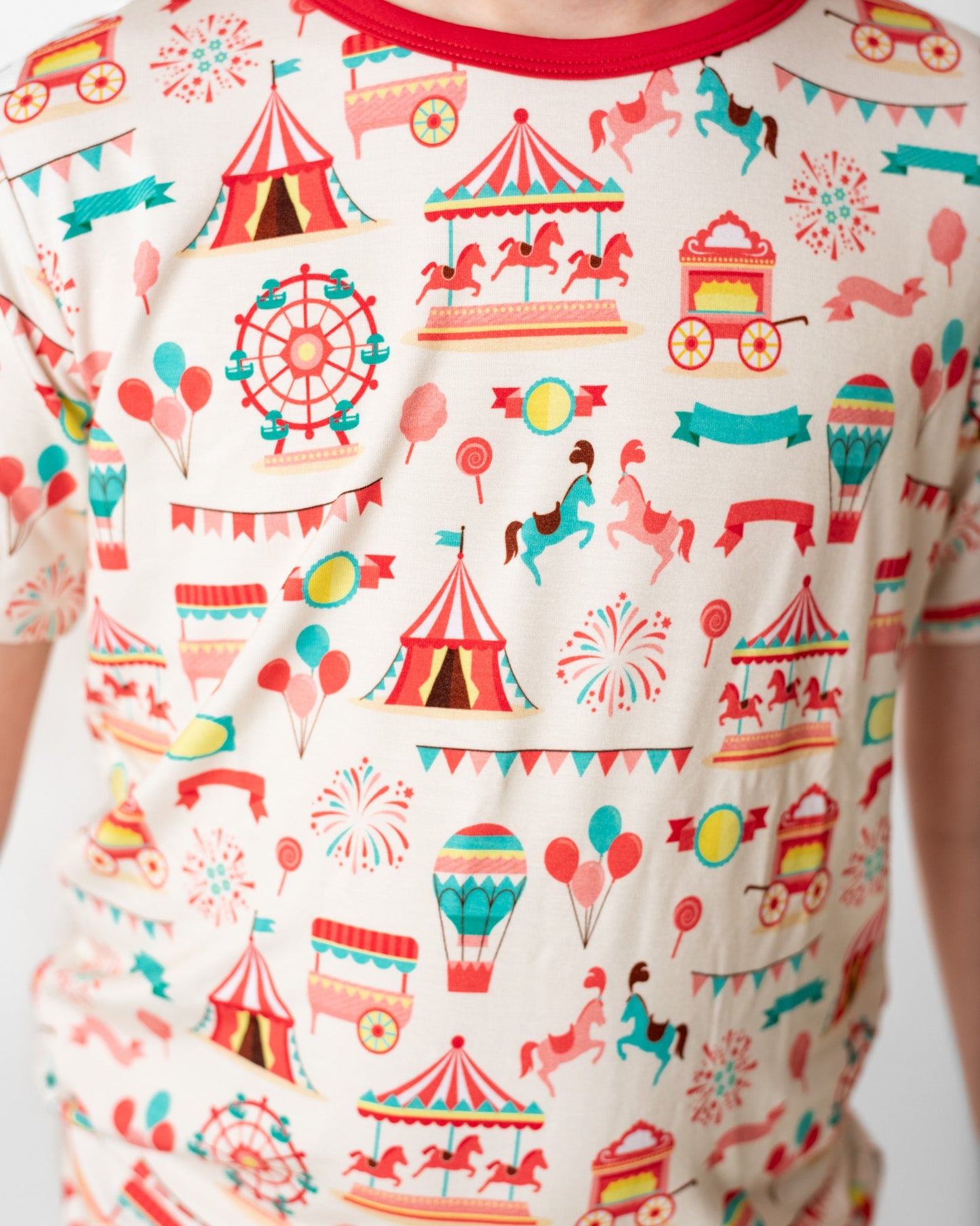 Classic Carnival | Two-Piece Bamboo Short Sleeve Toddler & Kids Apparel Set