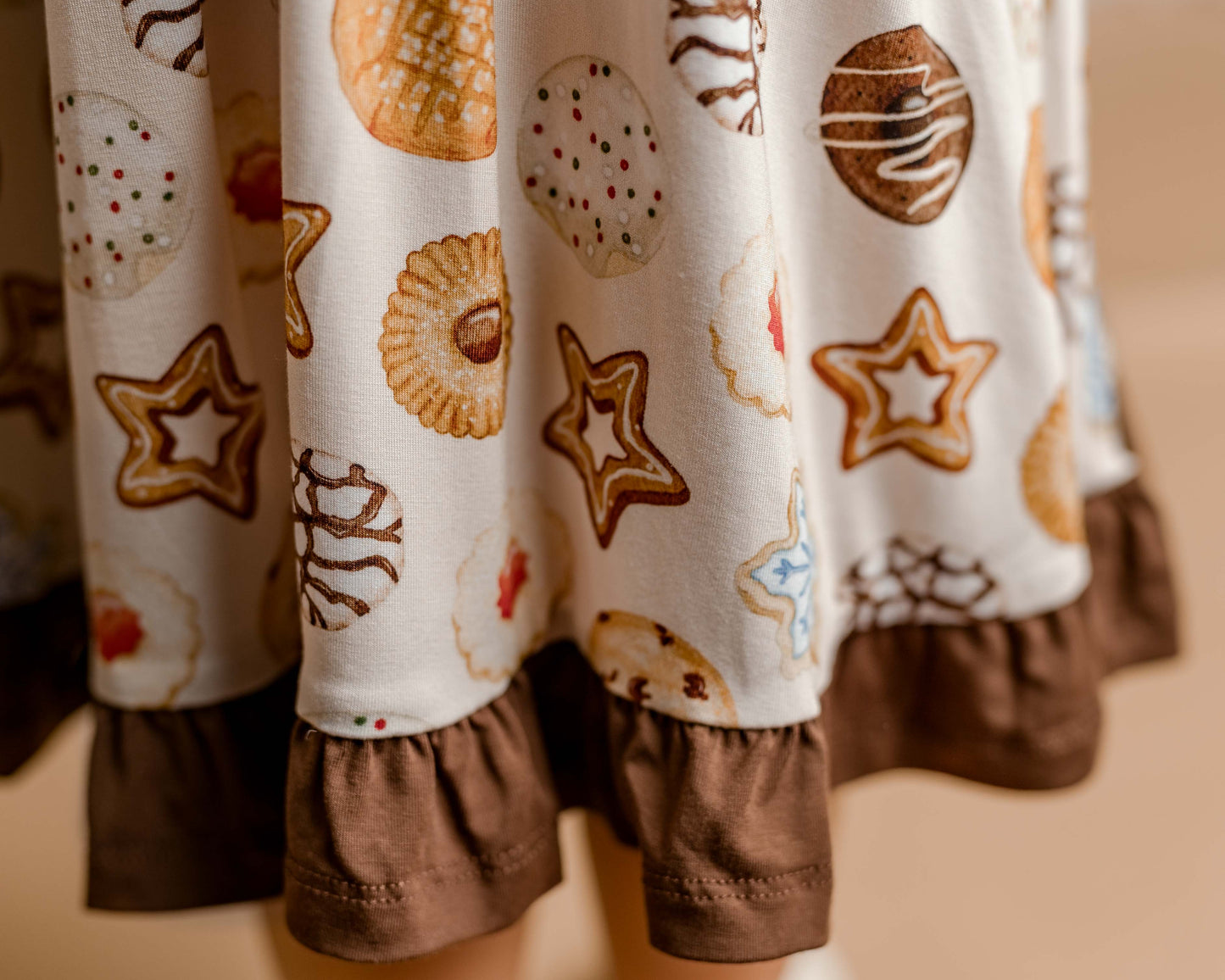 Cookie Swap | Toddler & Girls Bamboo Ruffle Twirl Dress