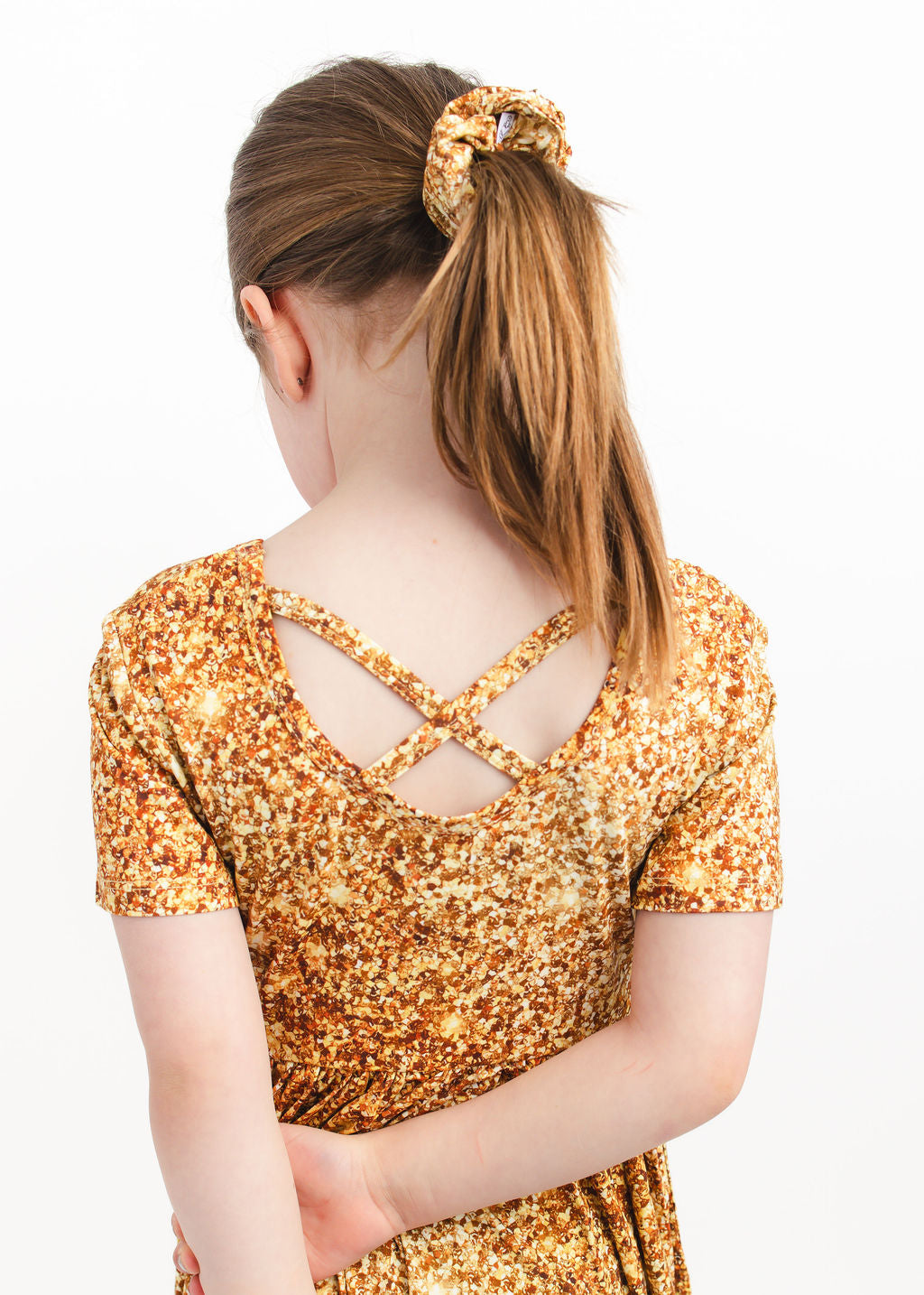 Gold Shimmer | Bamboo Scrunchie