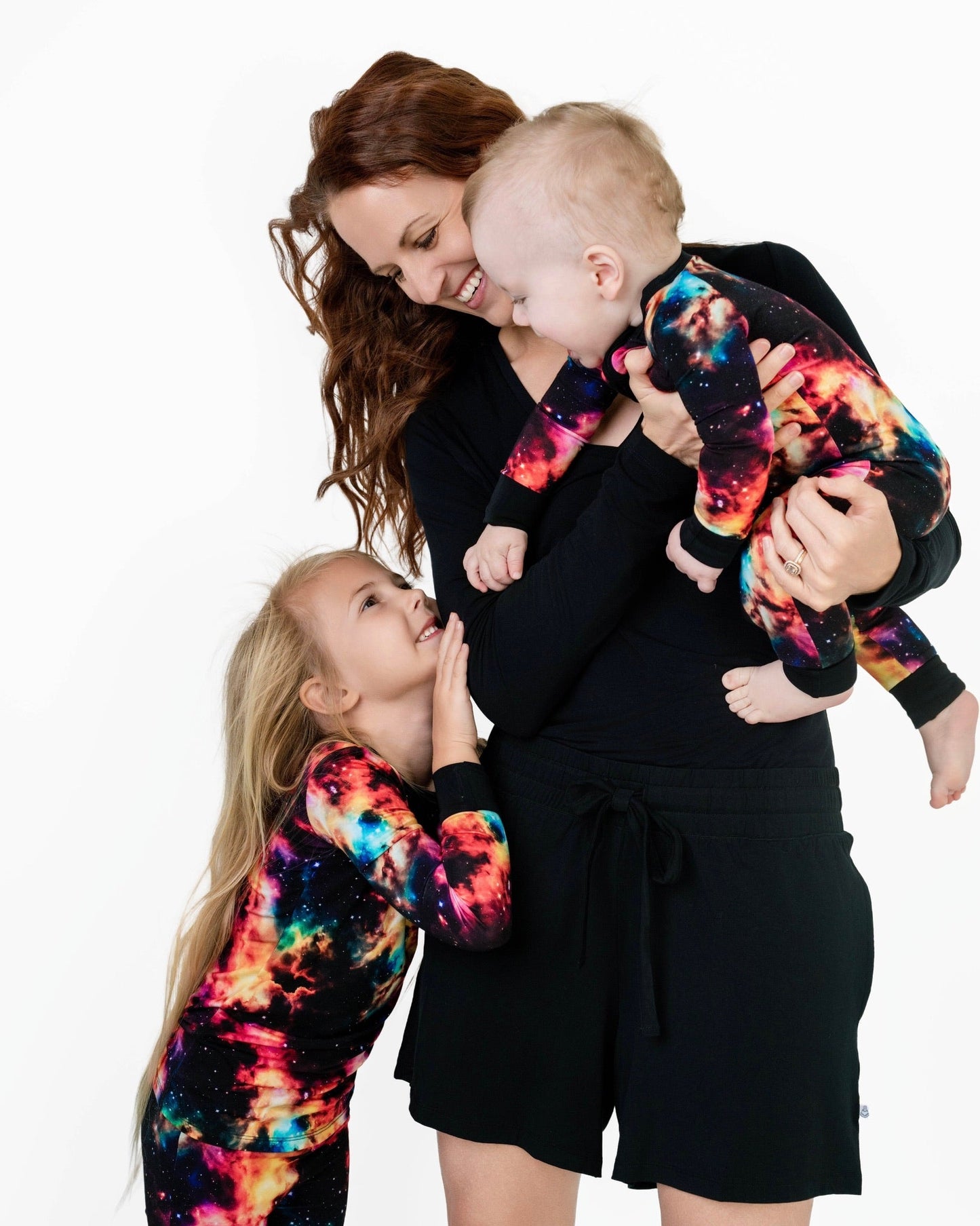 Cosmic Nebula | Convertible Bamboo Zipper Baby Pajamas