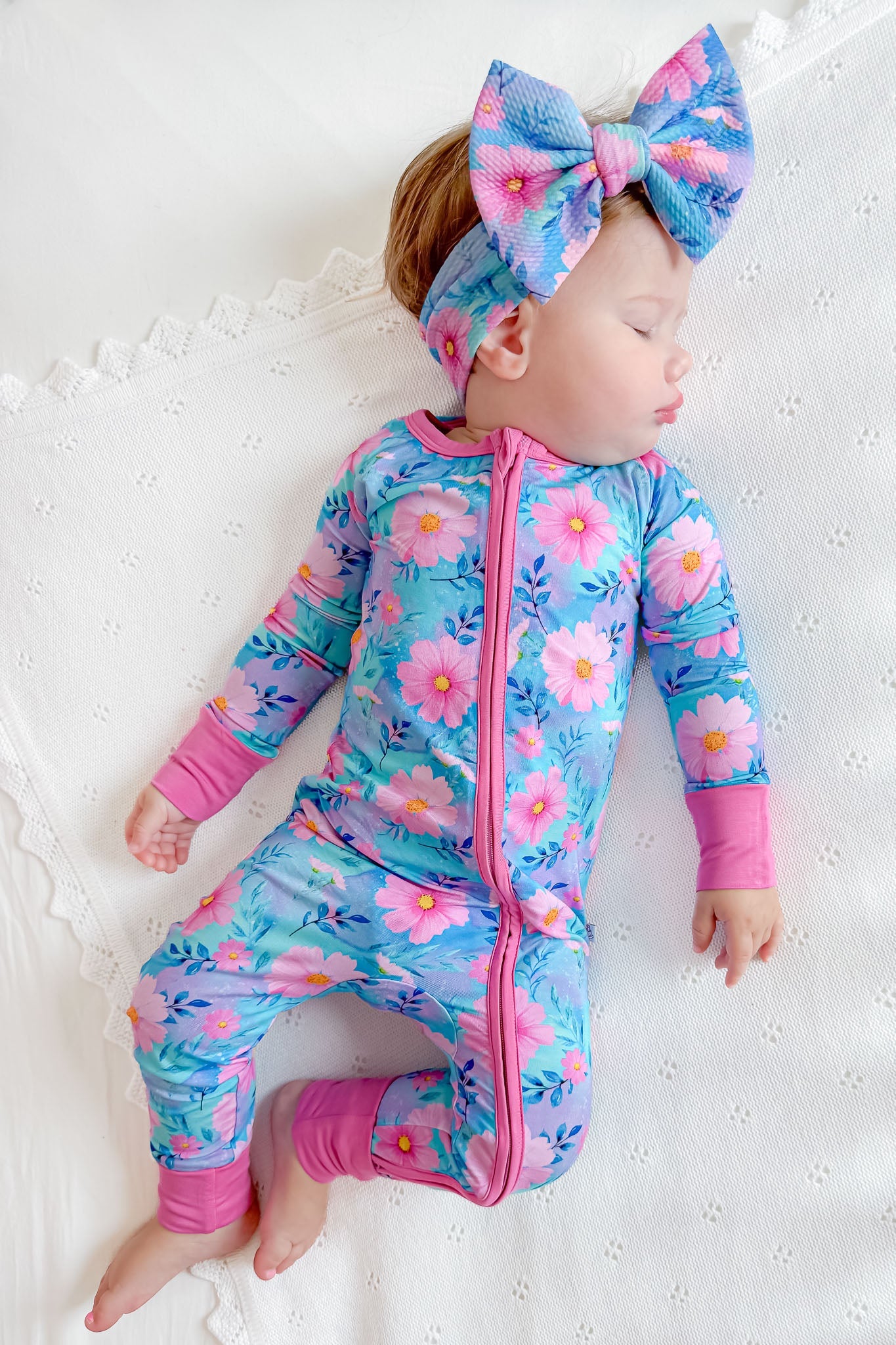 Dreamy Cosmos | Convertible Bamboo Zipper Baby Pajamas