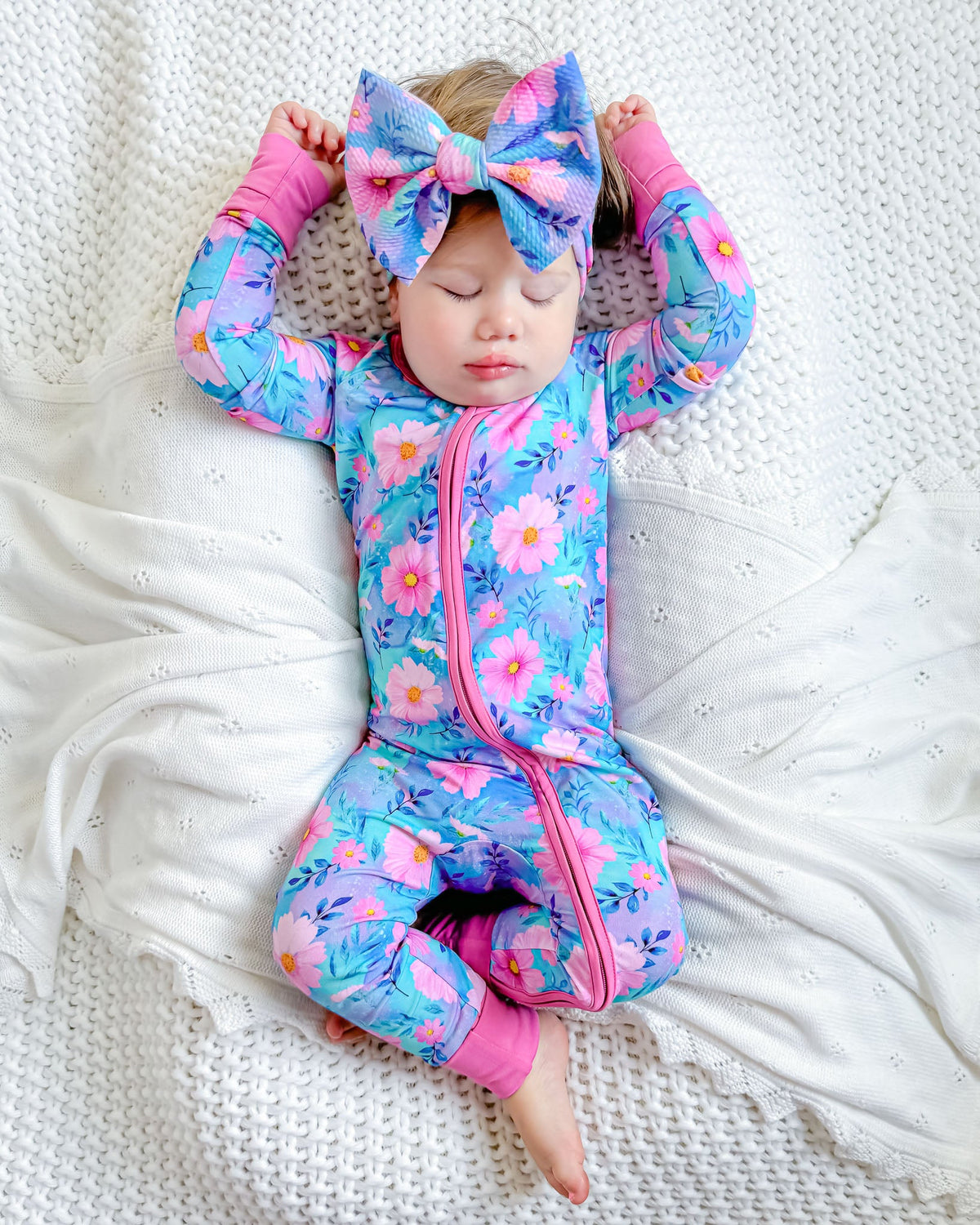 Dreamy Cosmos | Convertible Bamboo Zipper Baby Pajamas