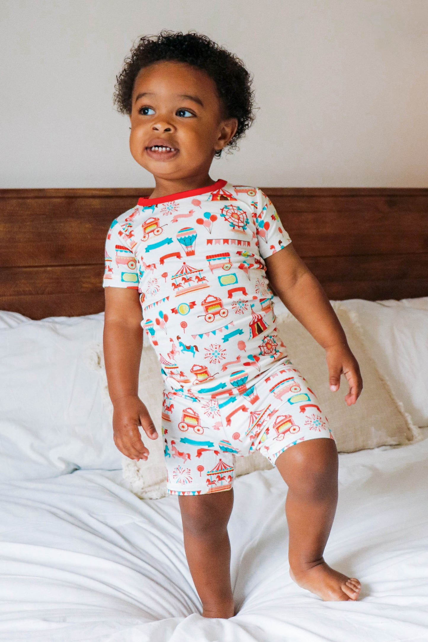 Classic Carnival | Two-Piece Bamboo Short Sleeve Toddler & Kids Apparel Set