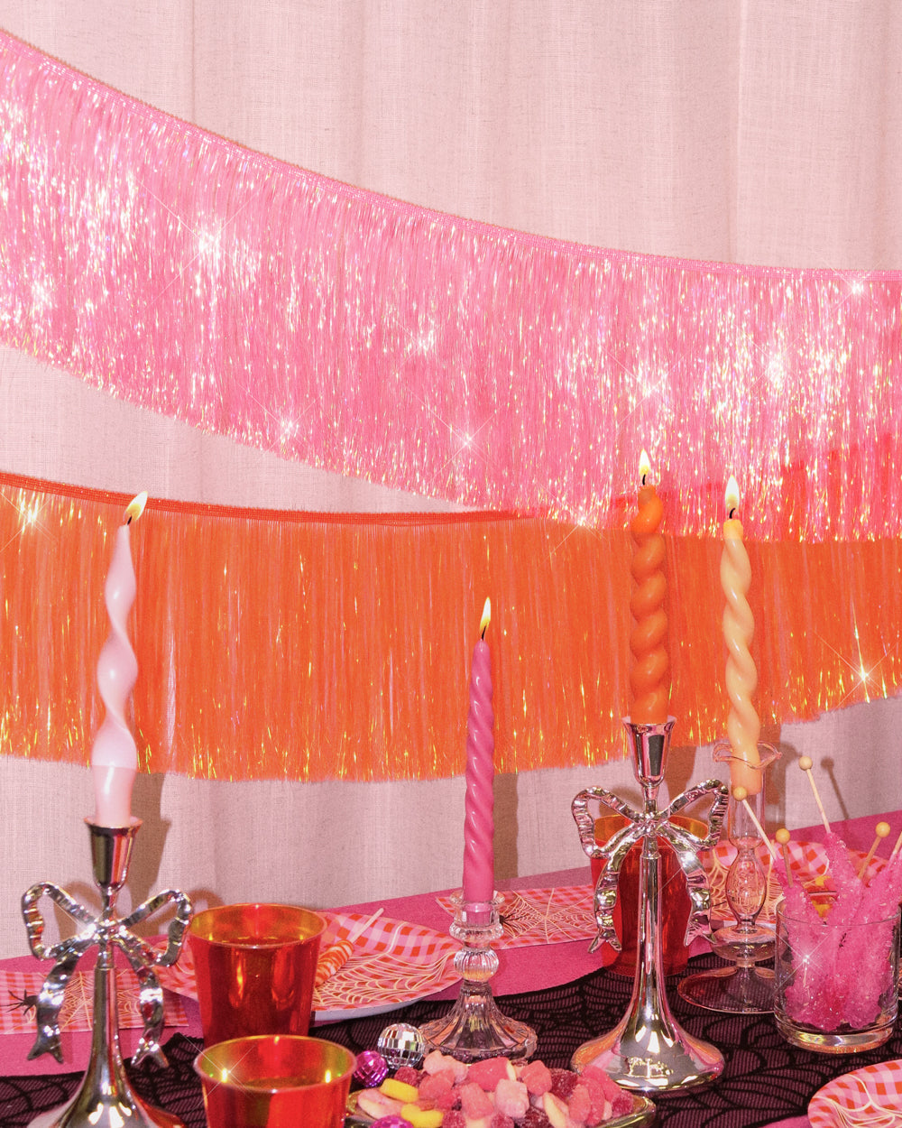 Showgirl Fringe Banner - iridescent banner