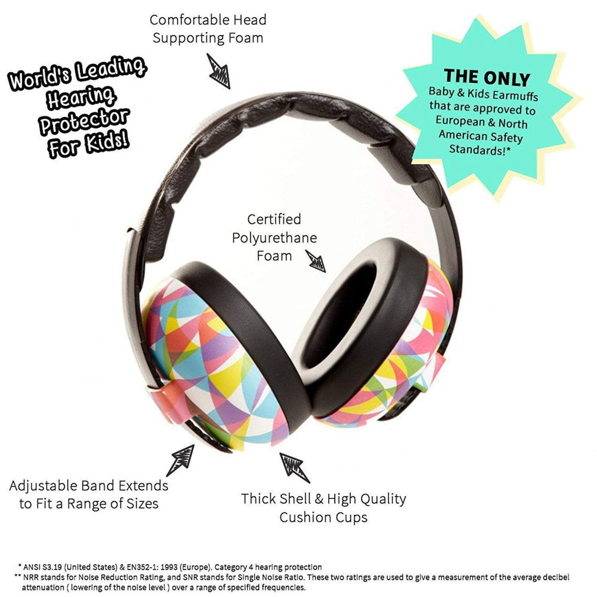 Baby Hearing Protection Earmuffs - Prints