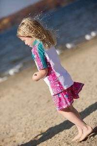 Girls 2-4  Short Sleeve Rashguard Set