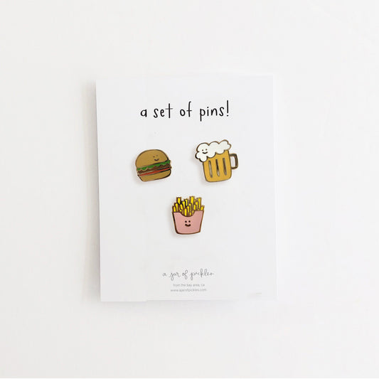Happy Hour Pin Set of 3