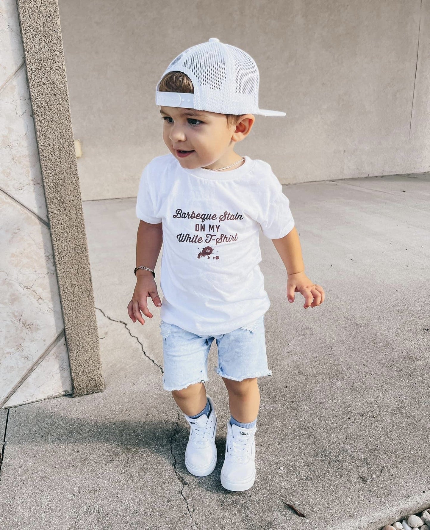 Barbeque Stain on My White T-Shirt Tee