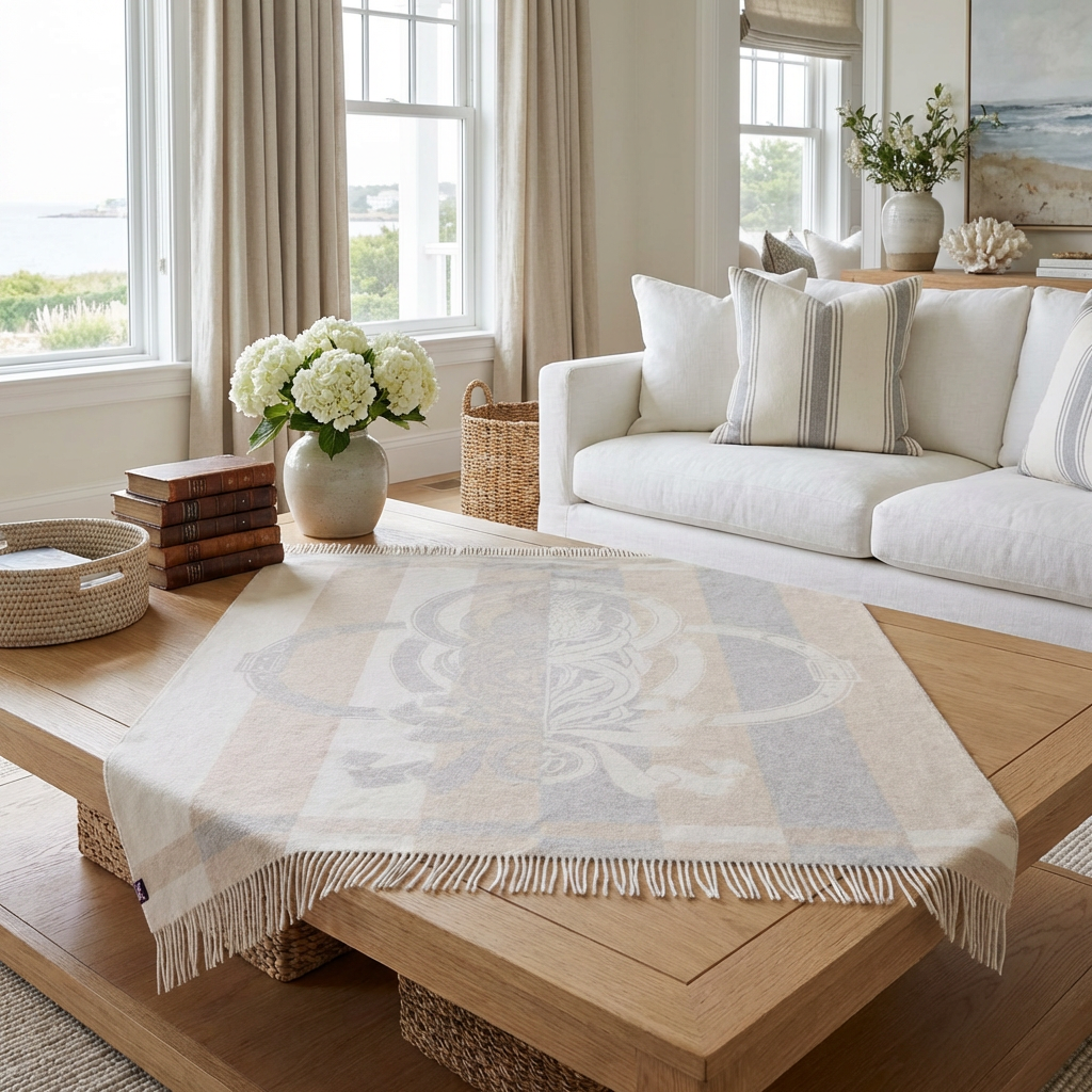 Thistle Reign Reversible Throw – Extra-Fine Italian Merino Wool