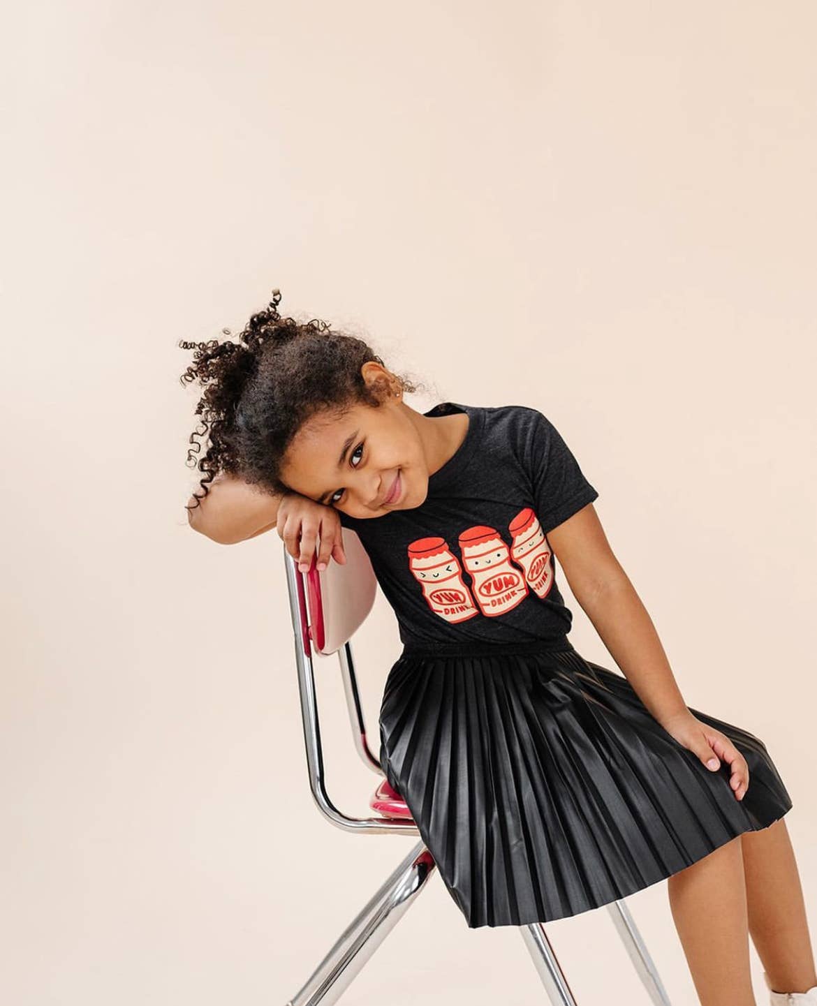 Kawaii Yogurt Drink Kid's Graphic Tee