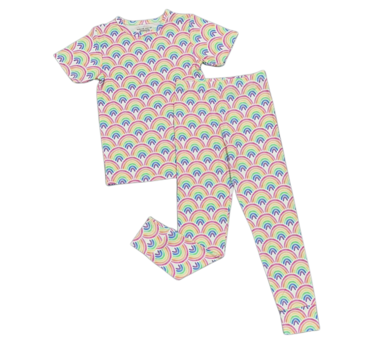Bamboo Rainbow Short Sleeve PJs