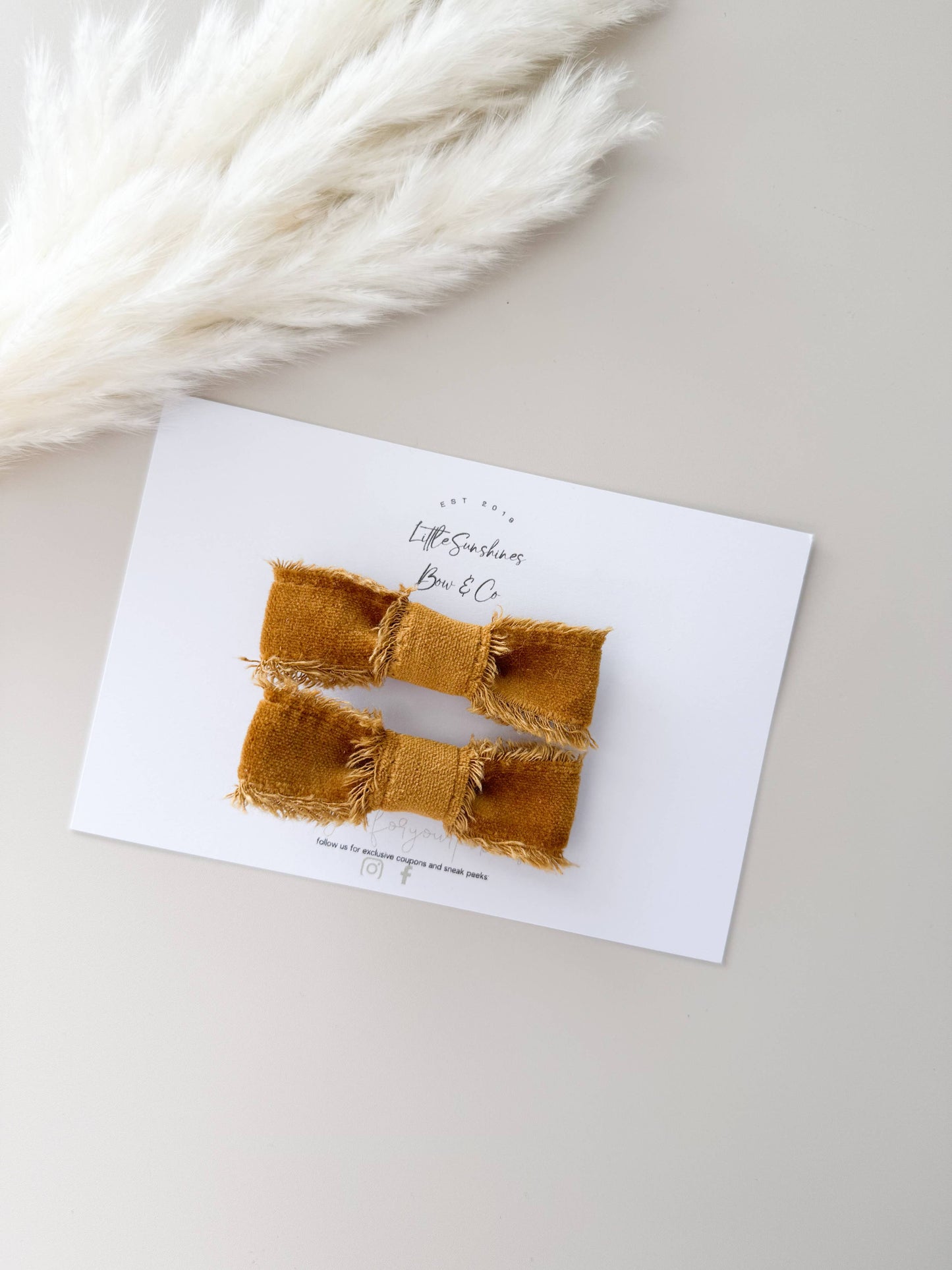 Velvet Fringe Hair Bows