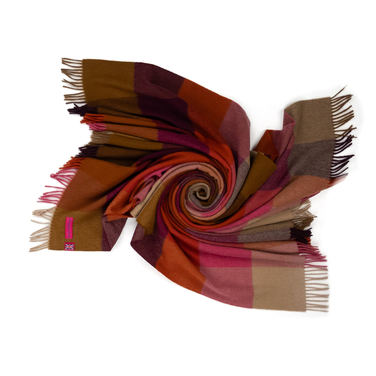 Southampton Home Merino Wool Throw – Block Bold